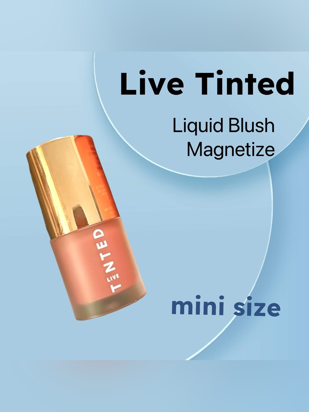 🇺🇸🆕NIB LOVE TINTED |MINI| Natural Blush Crush rose mauve Liquid Blush